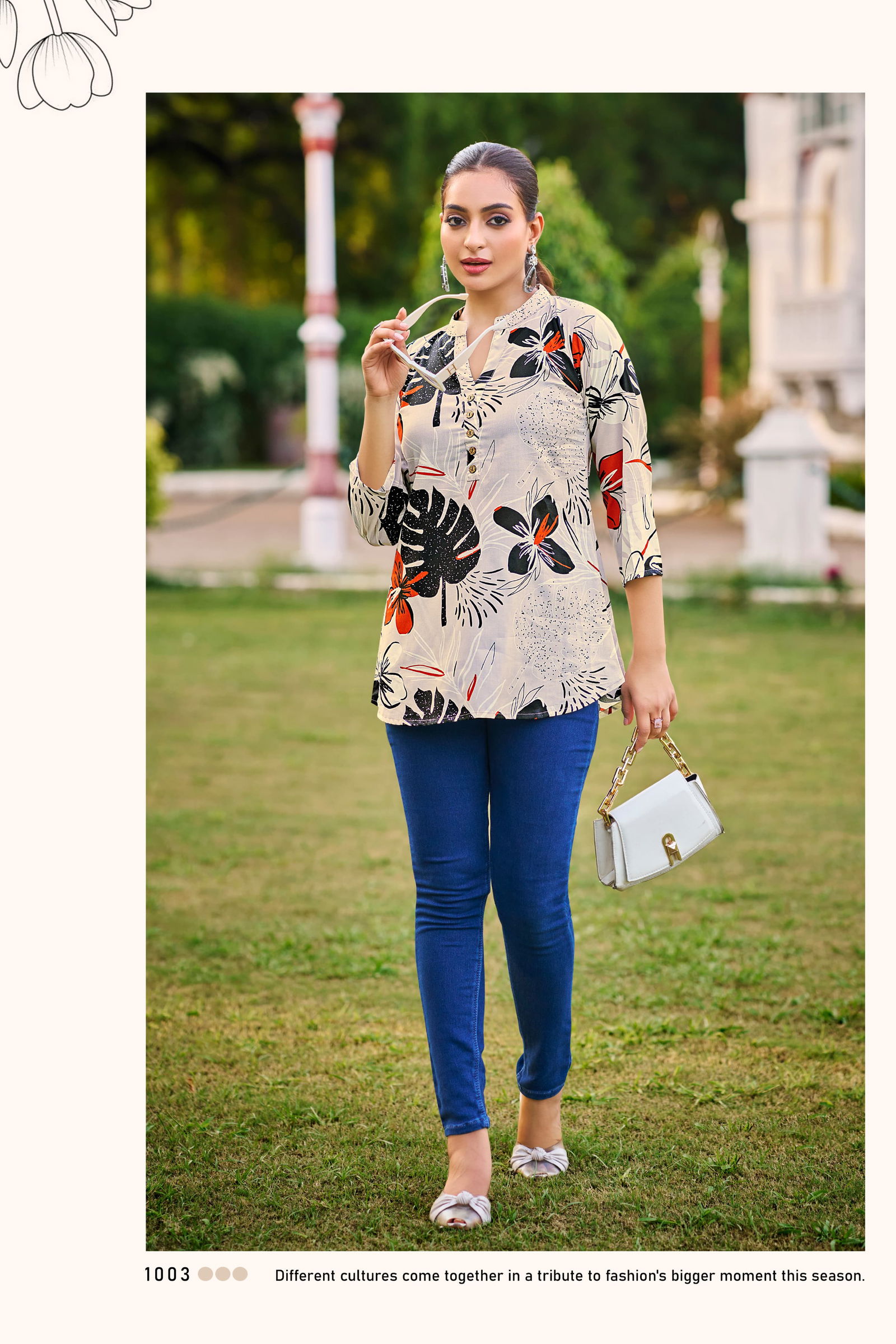 Baby Vol 7 By Tips And Tops Rayon Printed Western Ladies Tops Wholesale Online